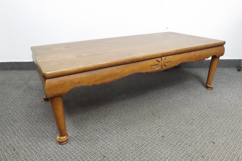 Mid Century American Drexel Solid Wood Coffee Table