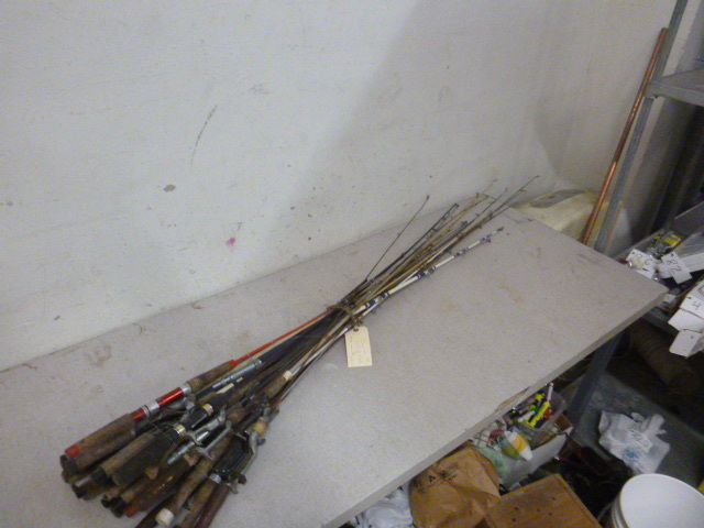 lot 21 image: Large Lot of Fishing Rods