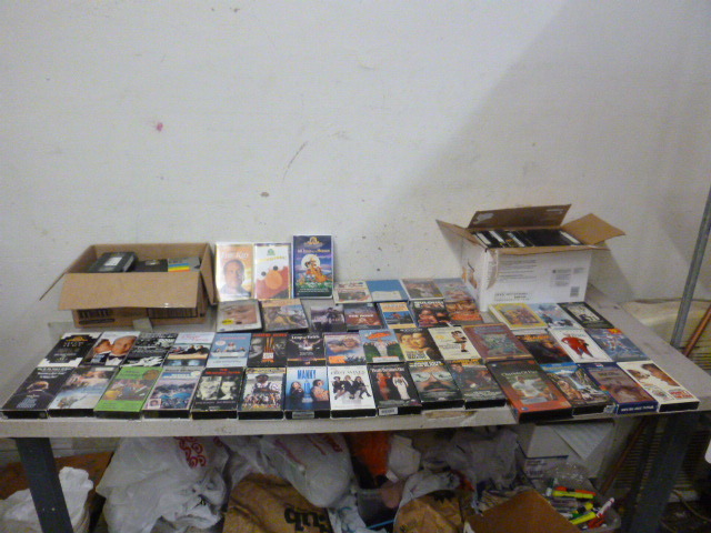 lot 30 image: Miscellaneous VHS and DVD Movies