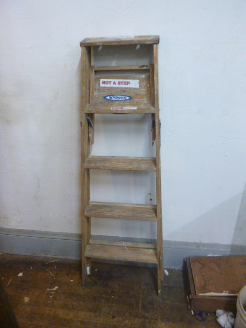 lot 46 image: Wood Ste Ladder