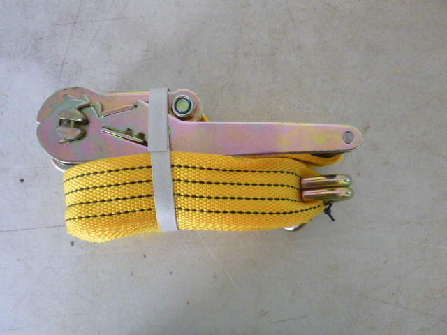 lot 6 image: Ratchet Tie Down with J Hooks
