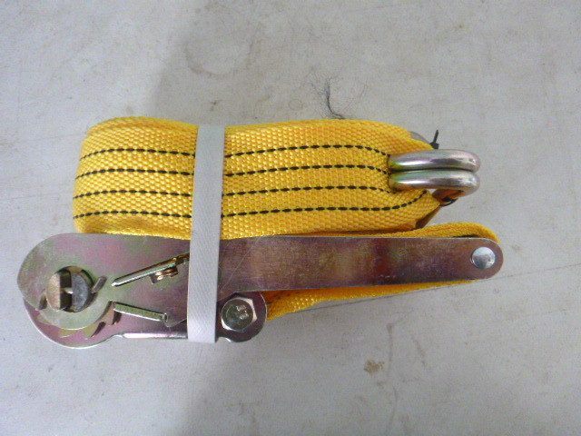 lot 7 image: Ratchet Tie Down with J Hooks