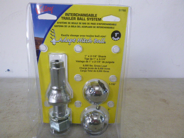 lot 17 image: Valley Interchangeable Trailer Ball System