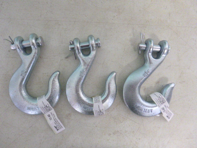 lot 56 image: 3 Clevis Slip Hooks