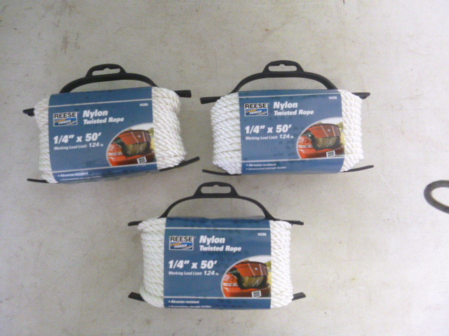 lot 59 image: 3 Spools of Reese Nylon Twisted Rope