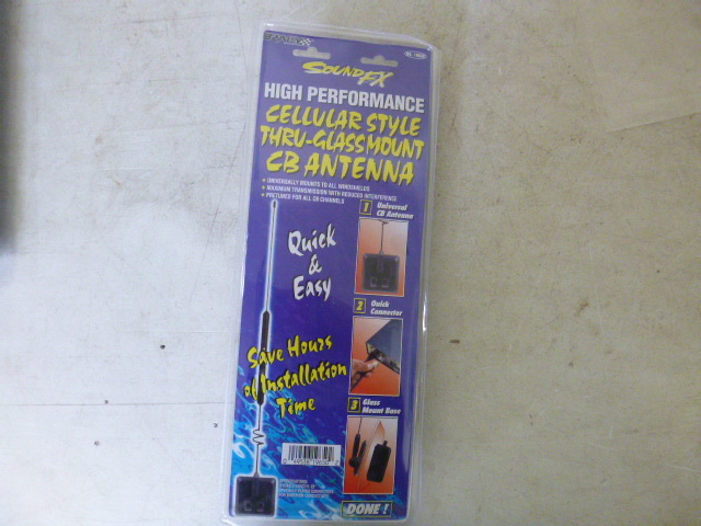 lot 141 image: Rally Sound FX High Performance Cellular Style Thru-Glassmount CB Antenna
