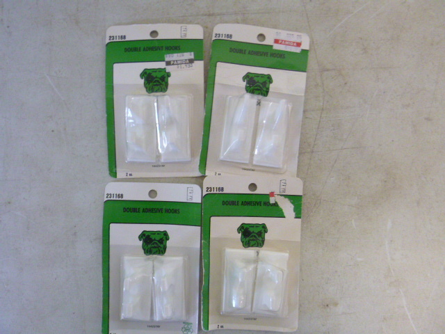 lot 163 image: 4 Packs of Double Adhesive Hooks
