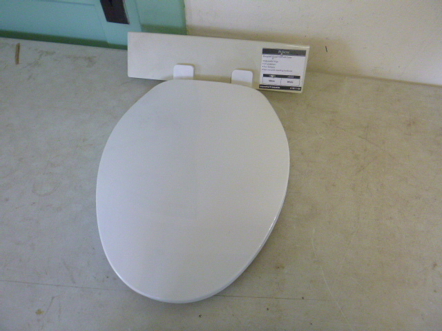 lot 204 image: Plastic Elongated Closed Front Toilet Seat