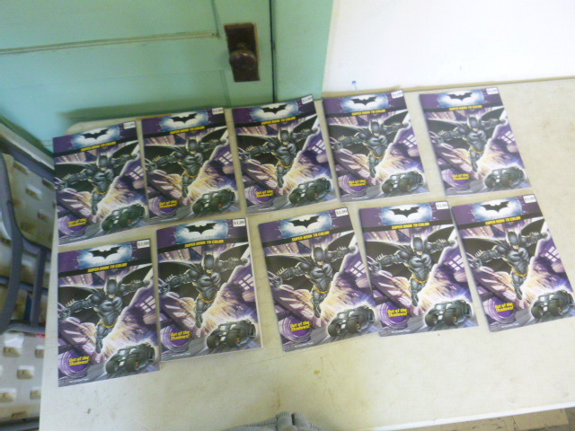 lot 205 image: 10 The Dark Knight Coloring Books