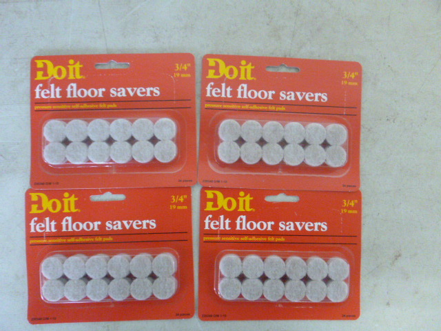 lot 255 image: 4 Packs of Do It Felt Floor Savers