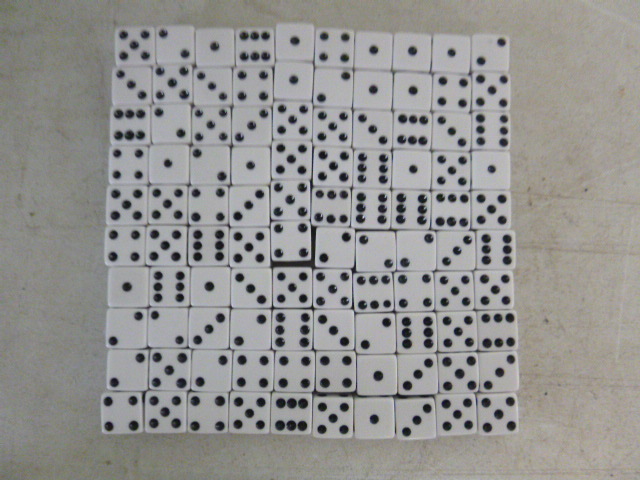 lot 261 image: 100 Dice