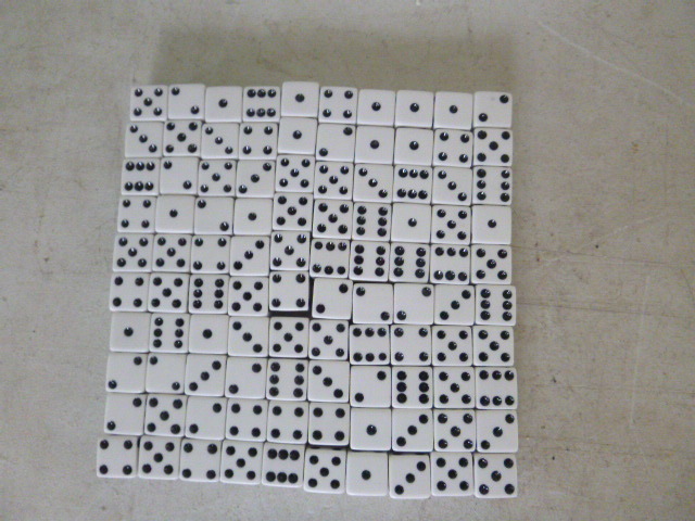 lot 262 image: 100 Dice