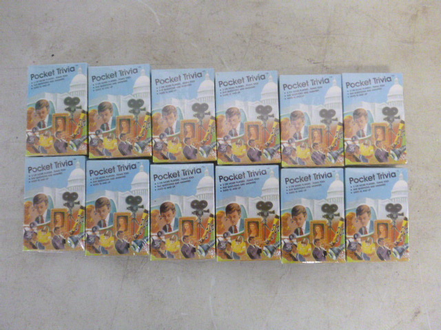 lot 263 image: 12 Packs of Pocket Trivia Cards