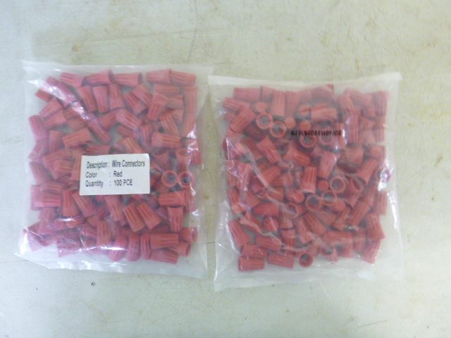lot 273 image: 2 Bags of Red Wire Connectors