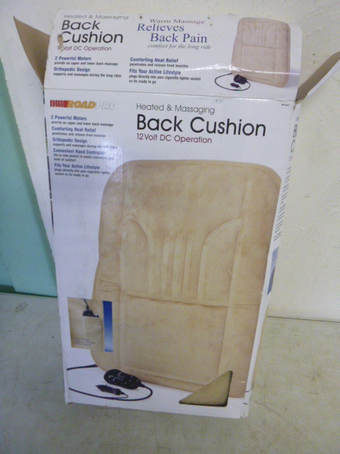 lot 276 image: Road Pro Heating and Massaging Back Cushion