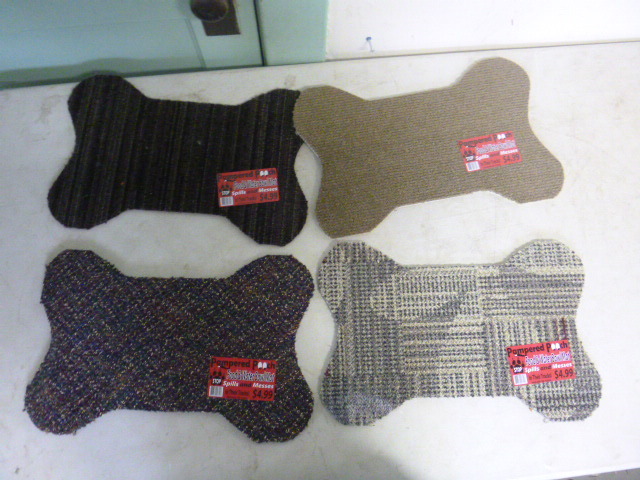 lot 277 image: 4 Pampered Pooch Food and Water Bowl Mats