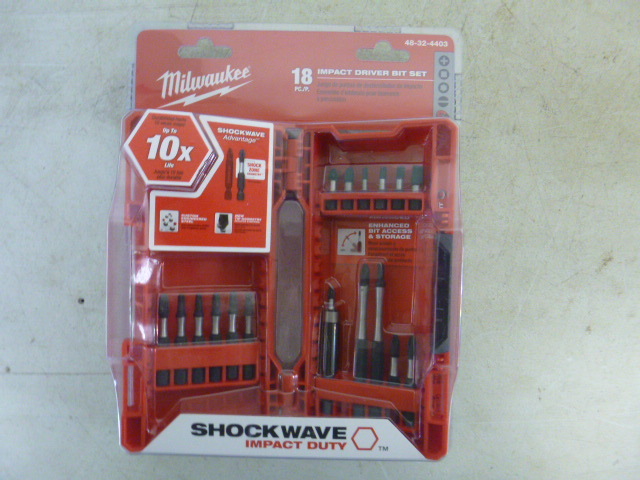 lot 297 image: Milwaukee Shockwave Impact Driver Bit Set
