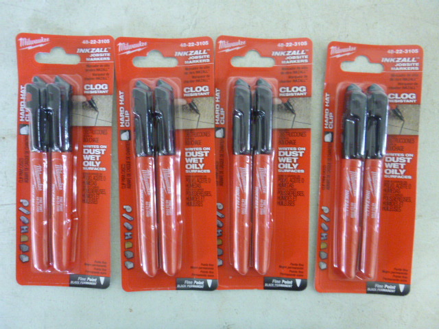 lot 350 image: 4 Milwaukee Inkzall Jobsite Markers