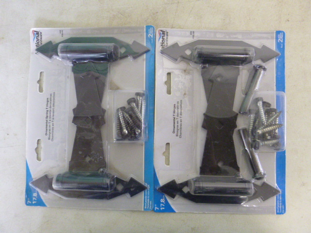 lot 354 image: 2 Packs of 7 Ornamental T-Hinges