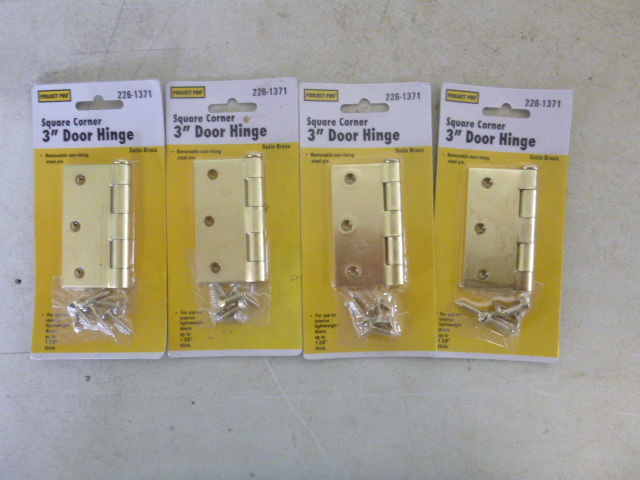 lot 356 image: 4 Project Pro Square Corner Door Hinges