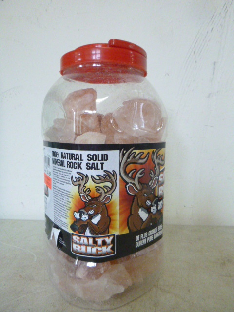 lot 370 image: Salty Buck 100% Natural Solid Mineral Rock Salt