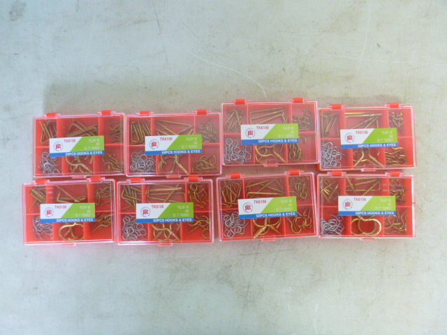 lot 376 image: 8 Packs of PTC Hooks and Eyes