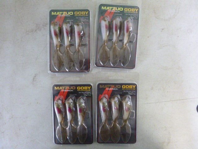lot 391 image: 4 Packs of Matzuo Goby Minnows