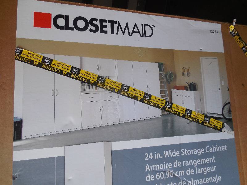 lot 21 image: ClosetMaid 72 in. H x 24 in. W x 15.25 in. D Laminate Storage Cabinet in White