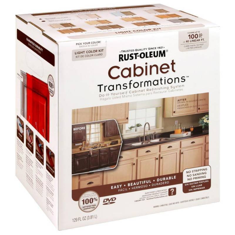 Rust Oleum Transformations White Color Cabinet Kit Home