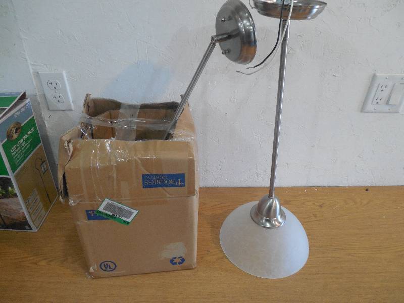 lot 48 image: 2 - Progress Lighting Lucky Collection 1-Light Polished Chrome Mini-Pendant