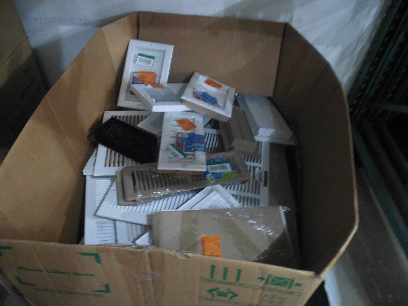 lot 96 image: MASSIVE BOX LOT OF REGISTER VENTS