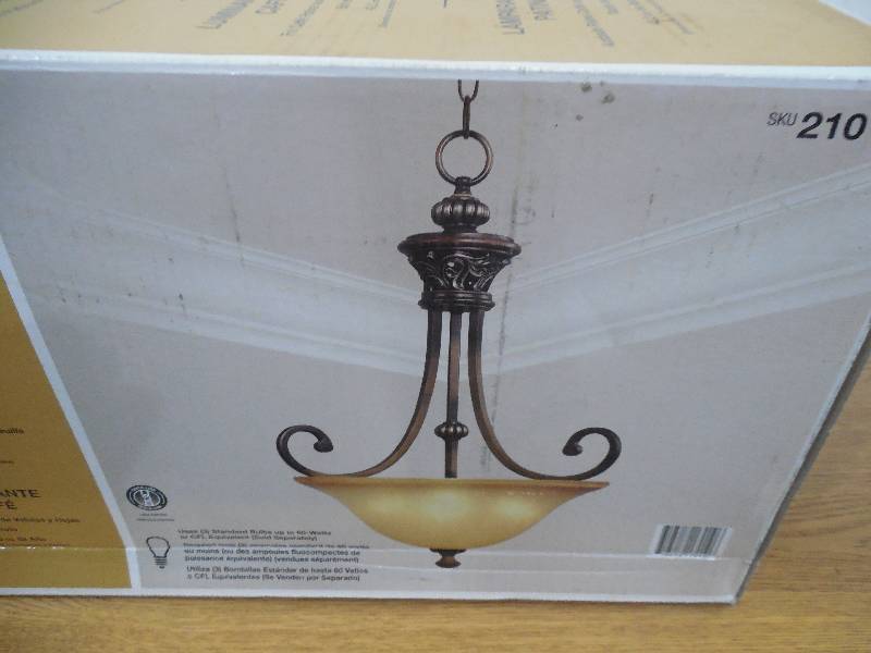 Hampton Bay 3 Light Caffe Patina Bowl Pendant Home Improvement Caffe Patina Bowl Pendant