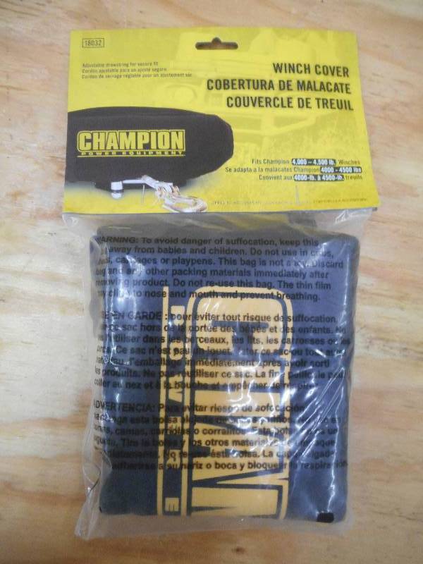 New Champion Winch Cover, Fits 4000...