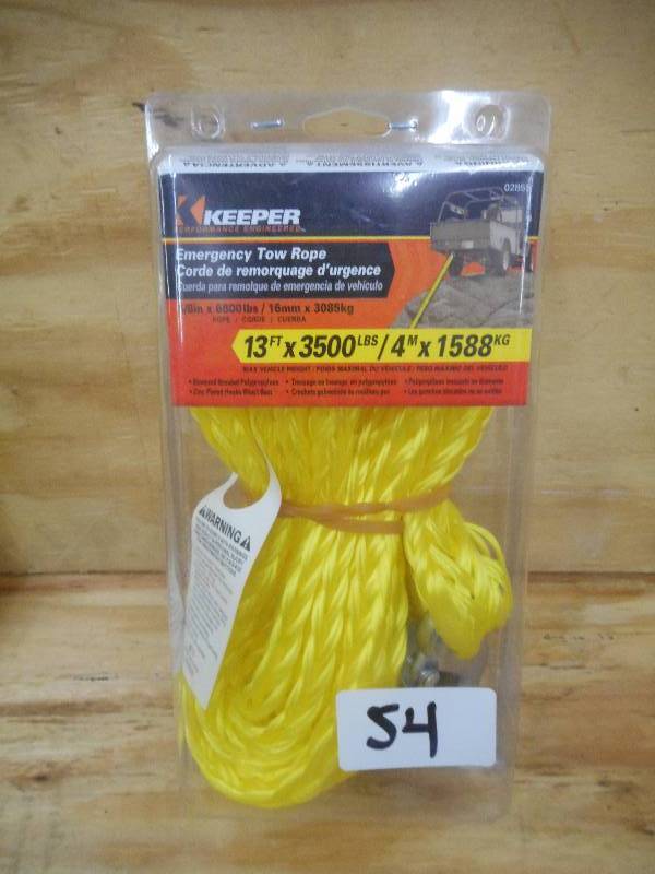 New Keeper 13 Tow Rope, 3500# ...