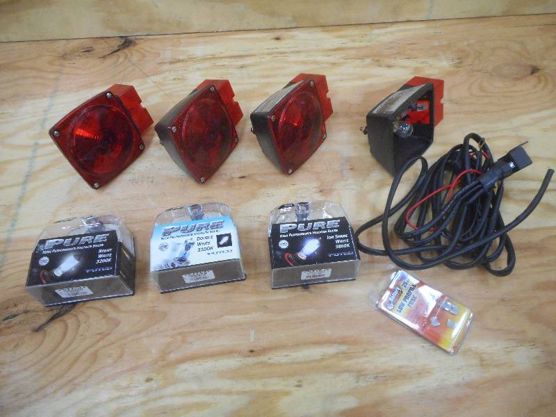 Box Of New Trailer Lights & Automot...