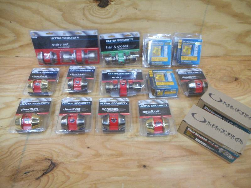 Box Full Of Assorted New Door Hardw...
