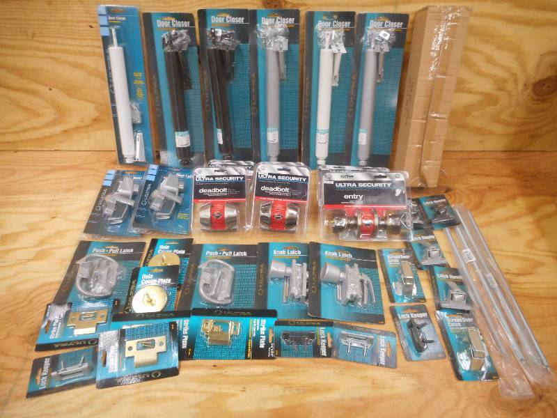 Box Full Of Assorted New Door Hardw...