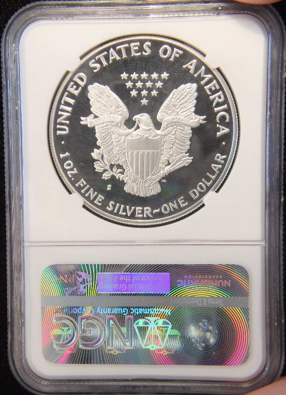 1989-S PROOF AMERICAN SILVER EAGLE 1 TROY Oz. .999 FINE SILVER DOLLAR PF69 ULTRA CAMEO NGC