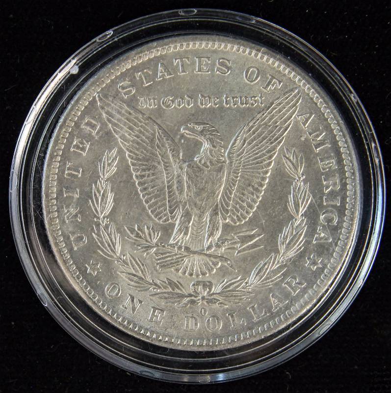 1884-O MORGAN SILVER DOLLAR UNC IN AIRTITE HOLDER