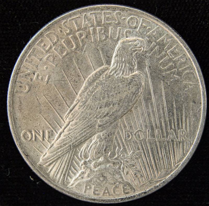1922 PEACE SILVER DOLLAR AU
