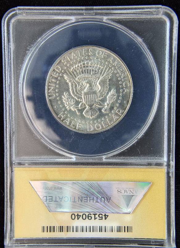 1967 KENNEDY 40% SILVER HALF DOLLAR MS65 ANACS