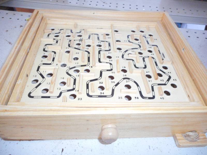 WOODEN LABYRINTH GAME