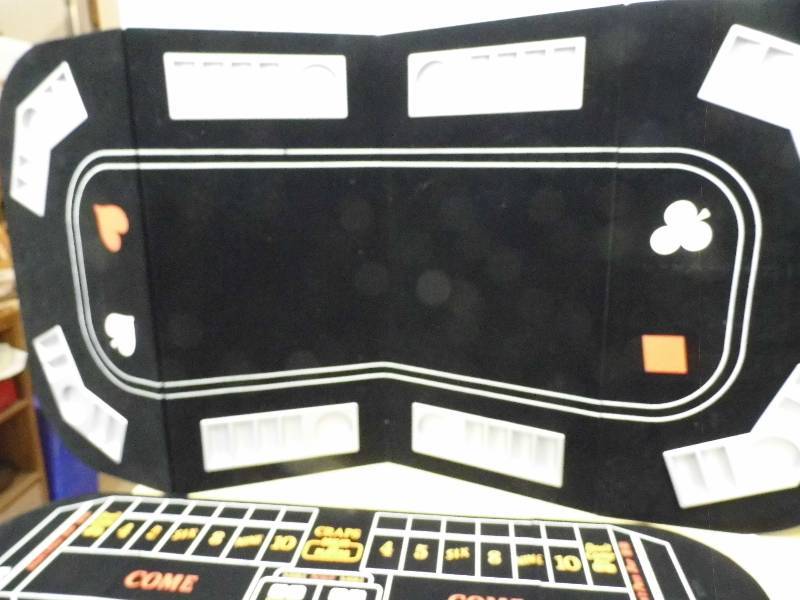 lot 24 image: Poker - Craps - Black Jack Table Cover