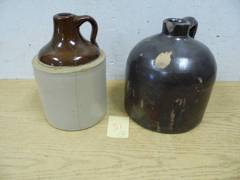 lot 37 image: 2 Crock Jugs