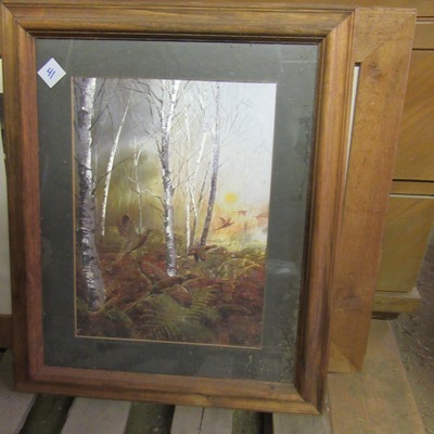 Framed Metallic Looking Picture