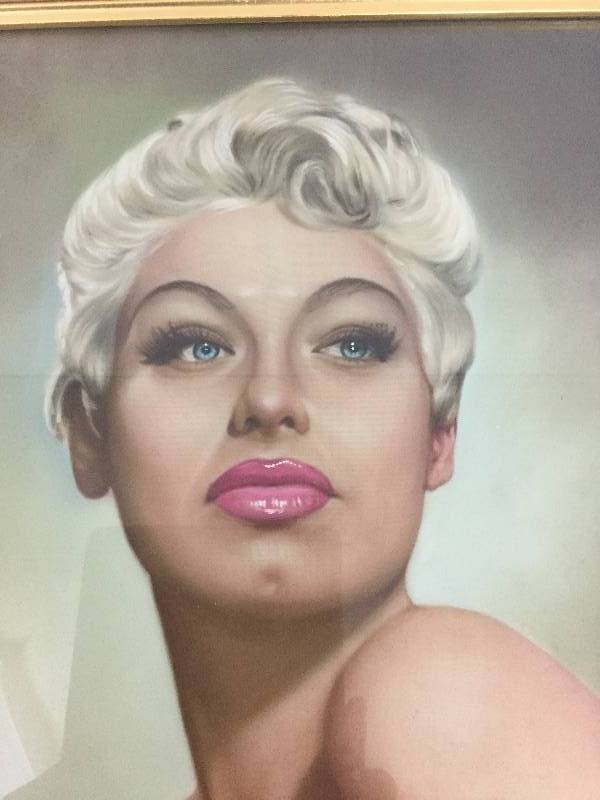 Vintage Oil on Silk Painting