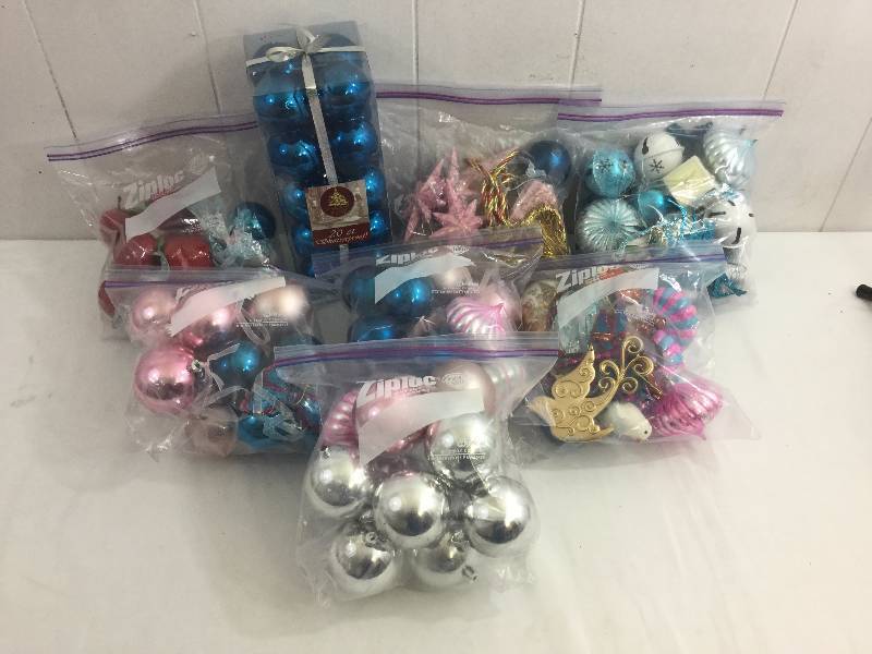 Lot of Christmas Bulb Ornaments