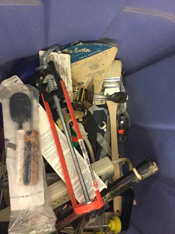 Lot of Misc hand tools in bin