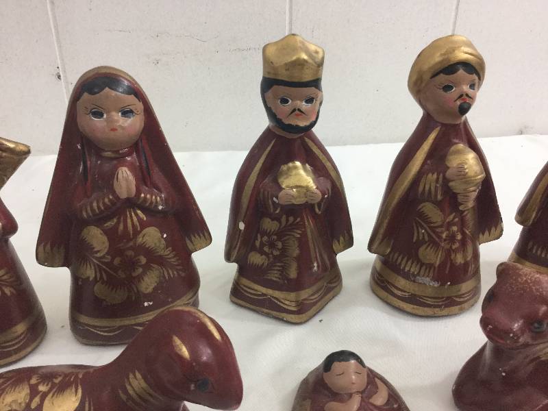 15 Nativity Clay dolls