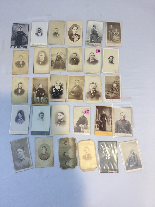 Over 55 old CDV photos.